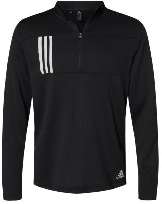 3-Stripes Double Knit 1/4 Zip Pullover