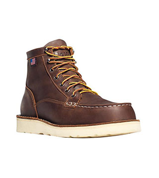 Men's 6" Bull Run Moc Toe Boots - Brown