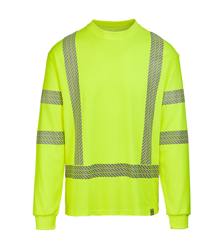 ICO-B-003 - ANSI 3 Long Sleeve T-Shirt - Segmented Stripe