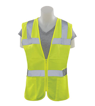 ICO-B-113 - Fitted Women's Safety Vest Class 2- Hi-Viz Lime