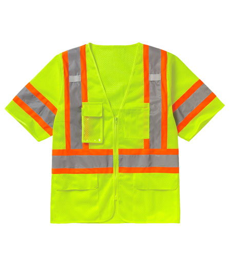 ICO-B-114 - Hi-Viz Class 3 Deluxe Mesh Safety Vest