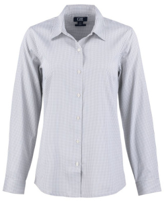 LCW00020 - Ladies' Skyline Epic Confidence Recycled Gingham Long Sleeve Dress Shirt