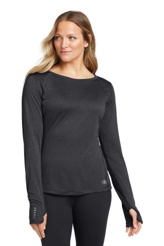 Ladies' Long Sleeve Pulse Crew