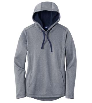 Ladies Heather Fleece Hooded Pullover