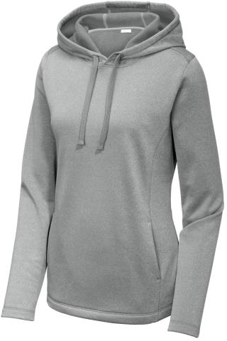 LST264 - Ladies Heather Fleece Hooded Pullover