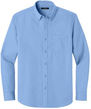W816 - Long Sleeve Nailhead Easy Care Shirt